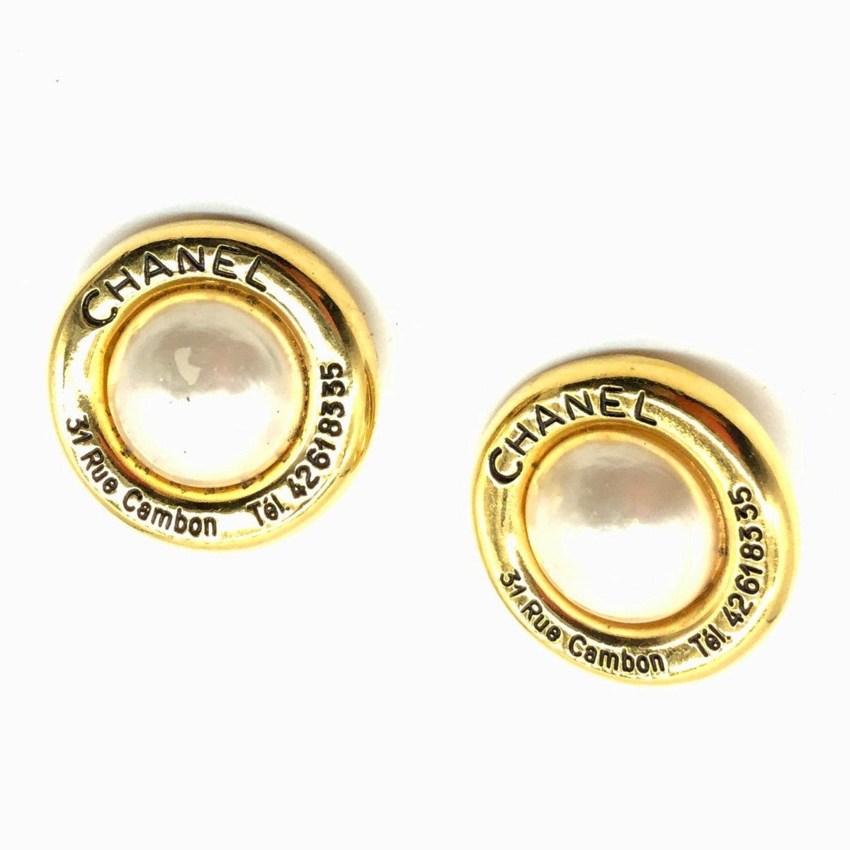 Vintage Chanel Rue Cambon Pearl Earrings – Very Vintage