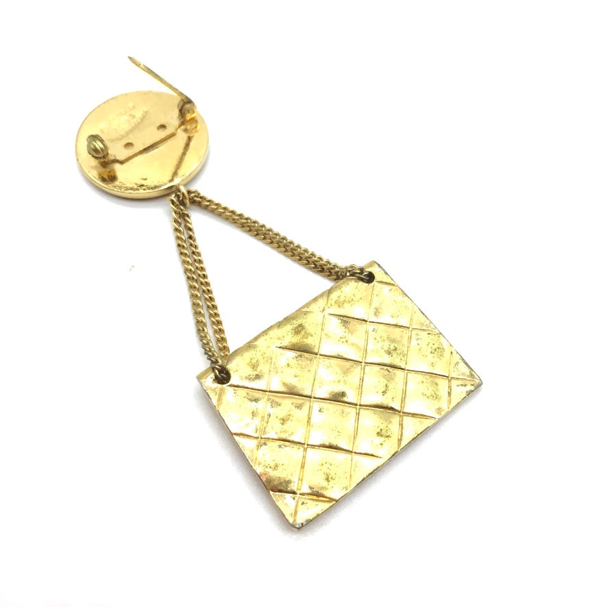 Vintage Chanel Handbag Brooch Pin