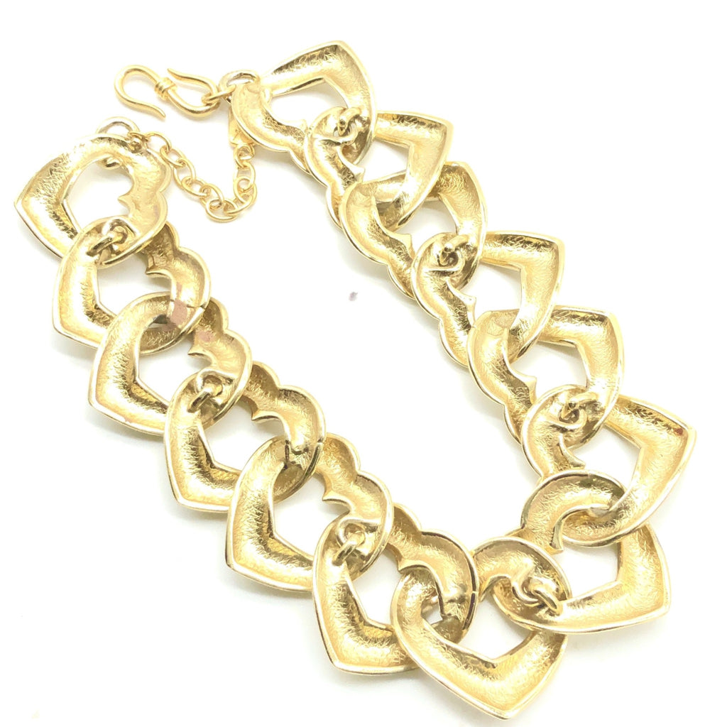 Vintage Yves Saint Laurent Hearts necklace