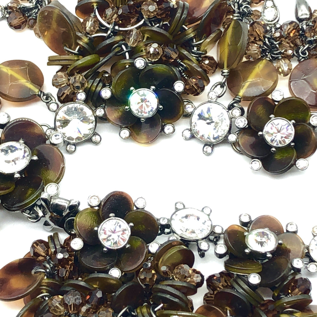 Christian Dior by Galliano Necklace with Tortoise Flower Charms