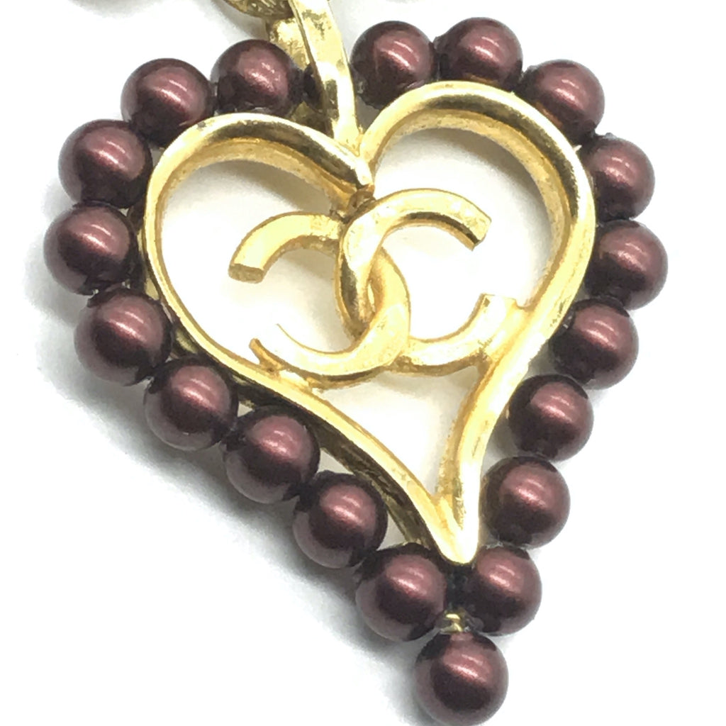 Chanel Necklace with Pearl Heart