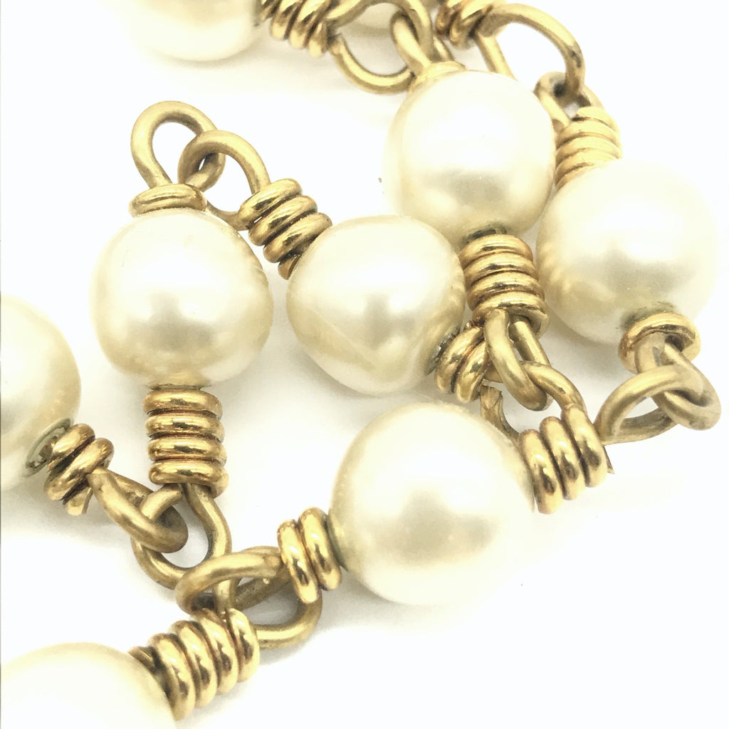 Vintage Chanel Pearl and Gripoix Necklace