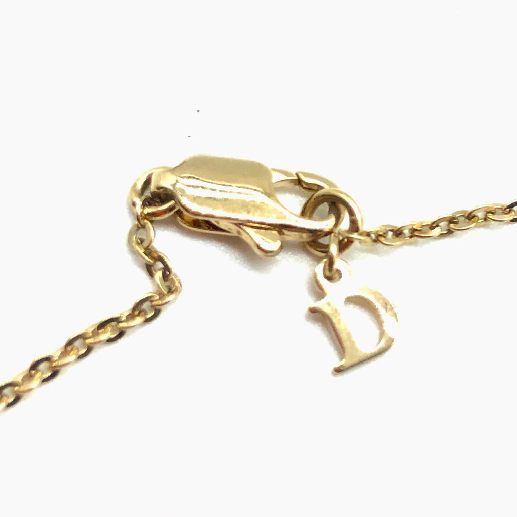 Dior by Galliano  Logo Letter Necklace