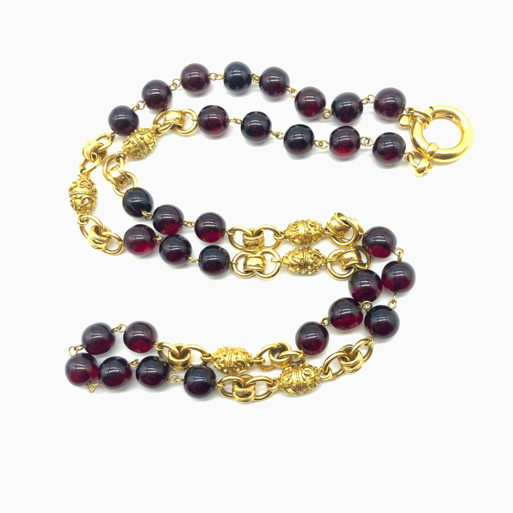 vintage chanel gripoix bead sautoir
