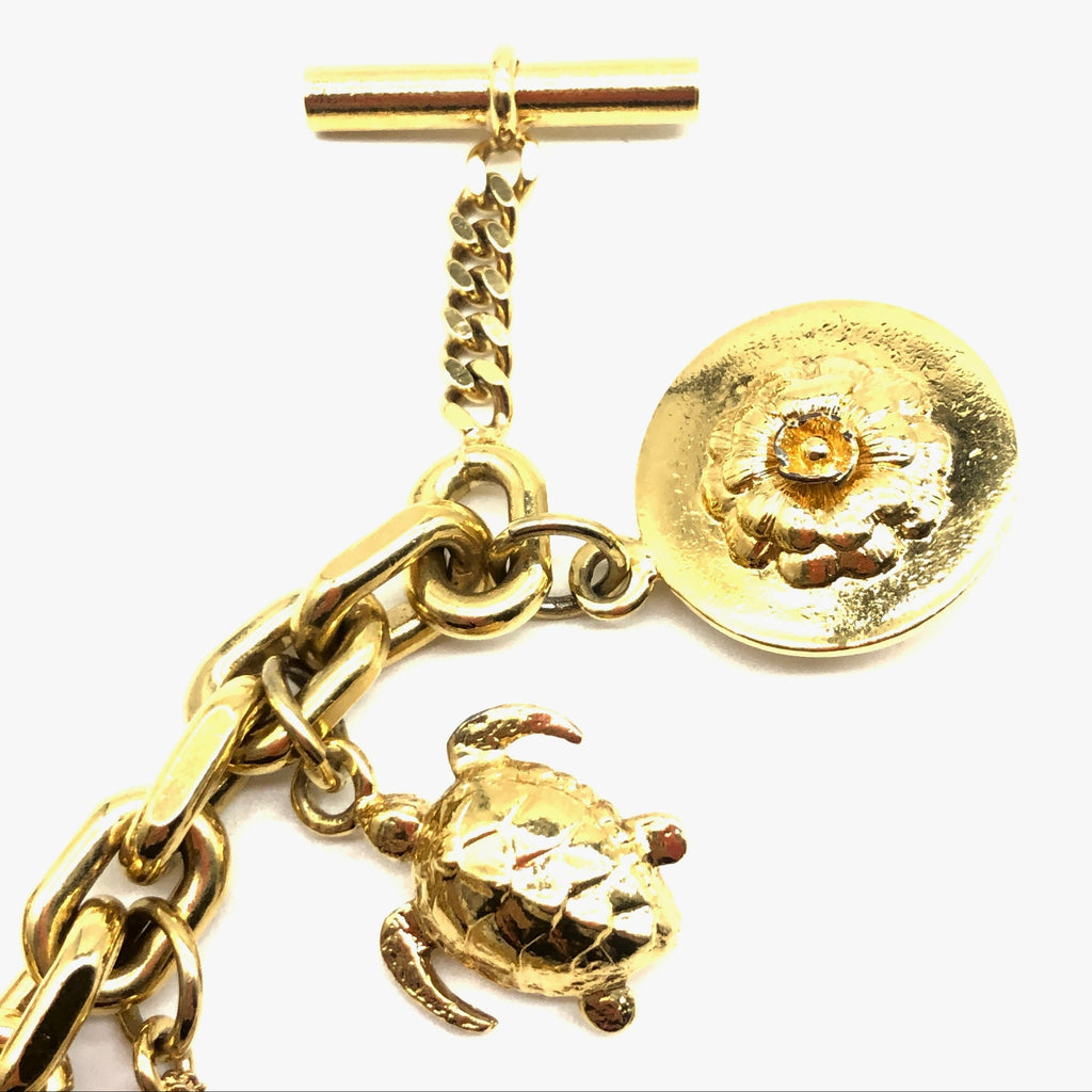 Vintage Chanel Cupid Charm Bracelet