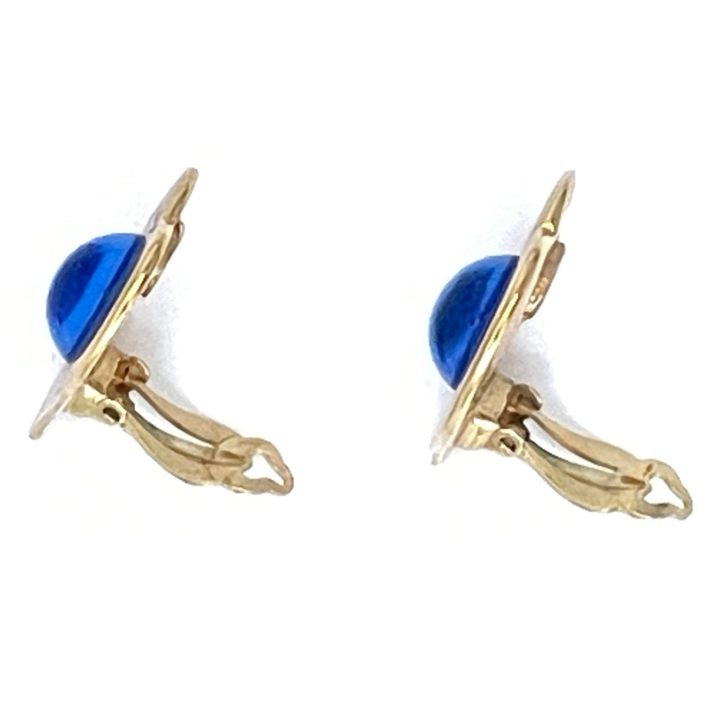 Yves Saint Laurent YSL Gripoix Heart Earrings