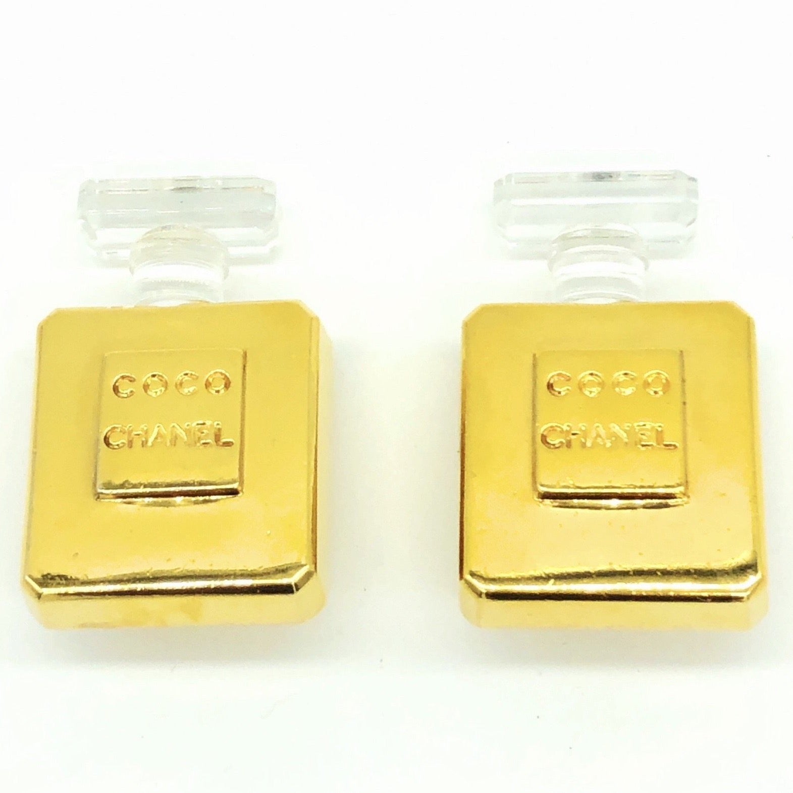 Chanel Gold Metal, Crystal And Pearl CC Drop Perfume Bottle Earrings  Available For Immediate Sale At Sotheby's