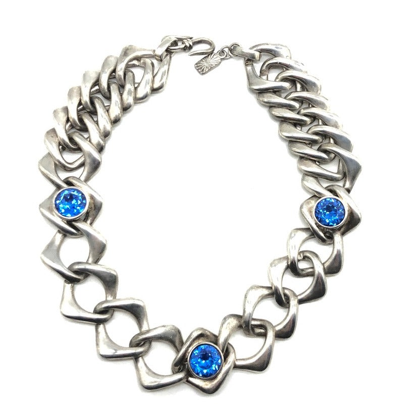 Bracelet Ysl Mens Necklace Ysl Mens Chain SAINT LAURENT Silver