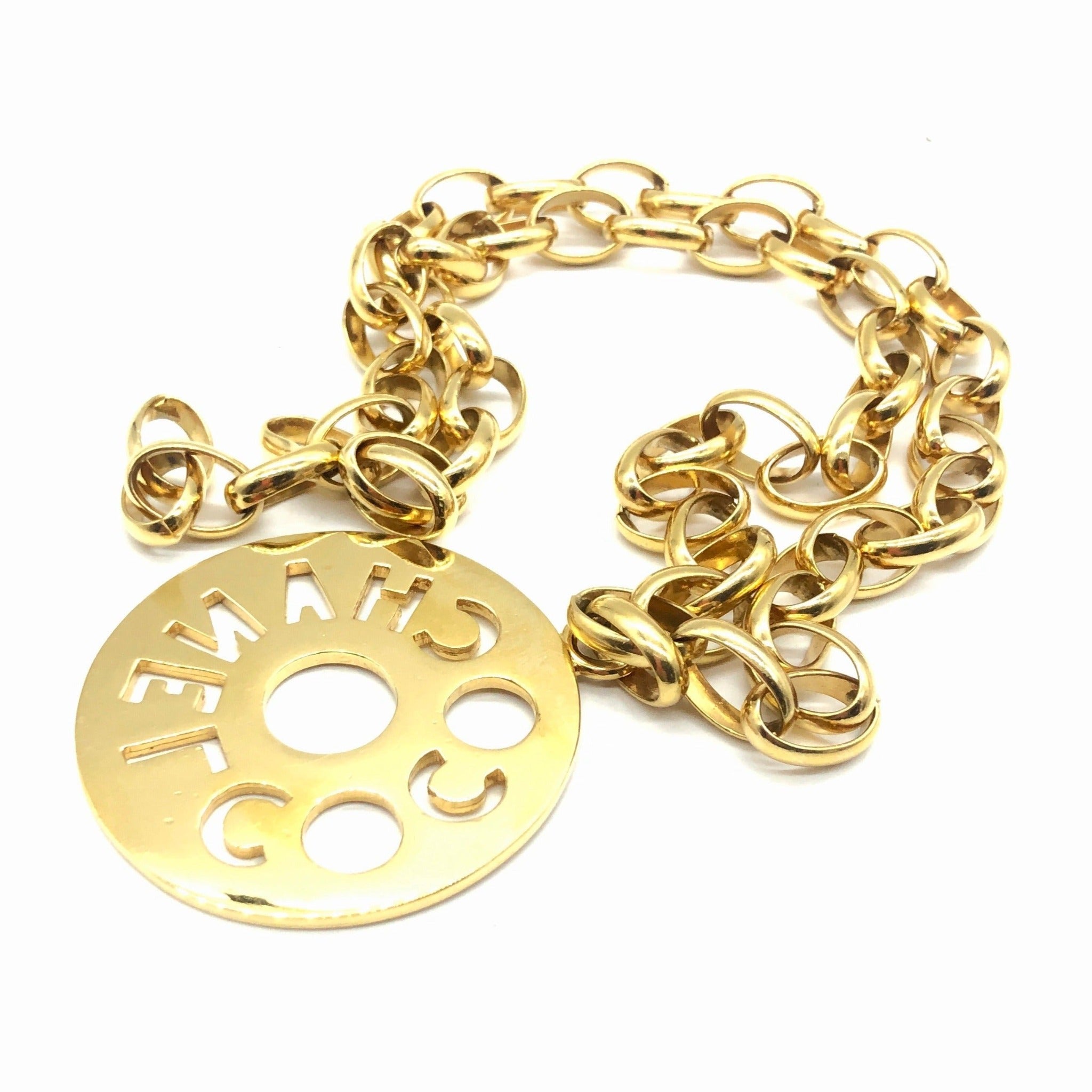 Chanel Necklace Cutout Flower With Large CC Vintage – Mightychic