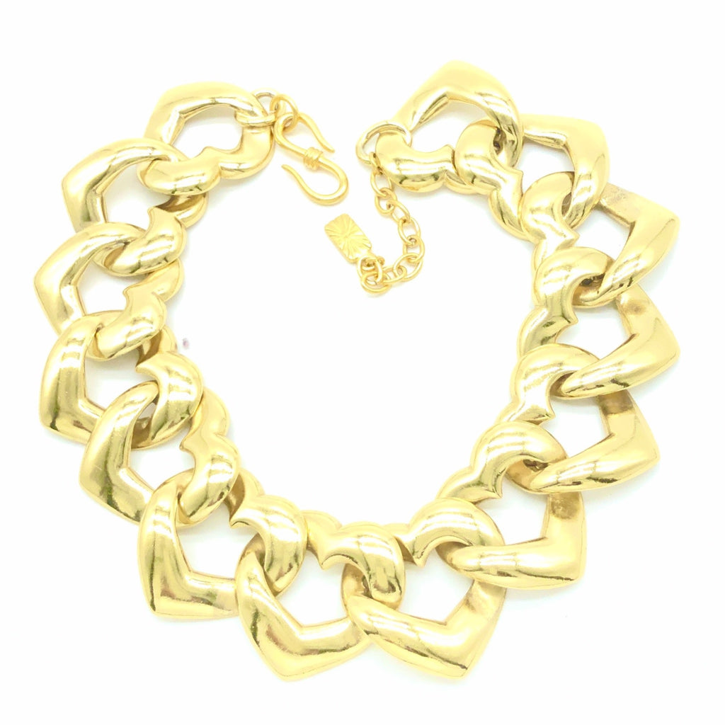 Vintage Yves Saint Laurent Hearts necklace