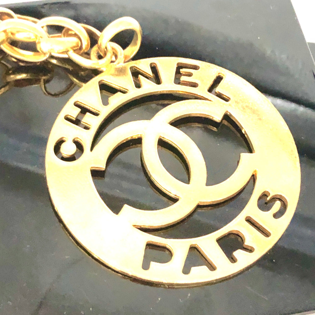 Vintage Chanel Cut Out Pendant Necklace