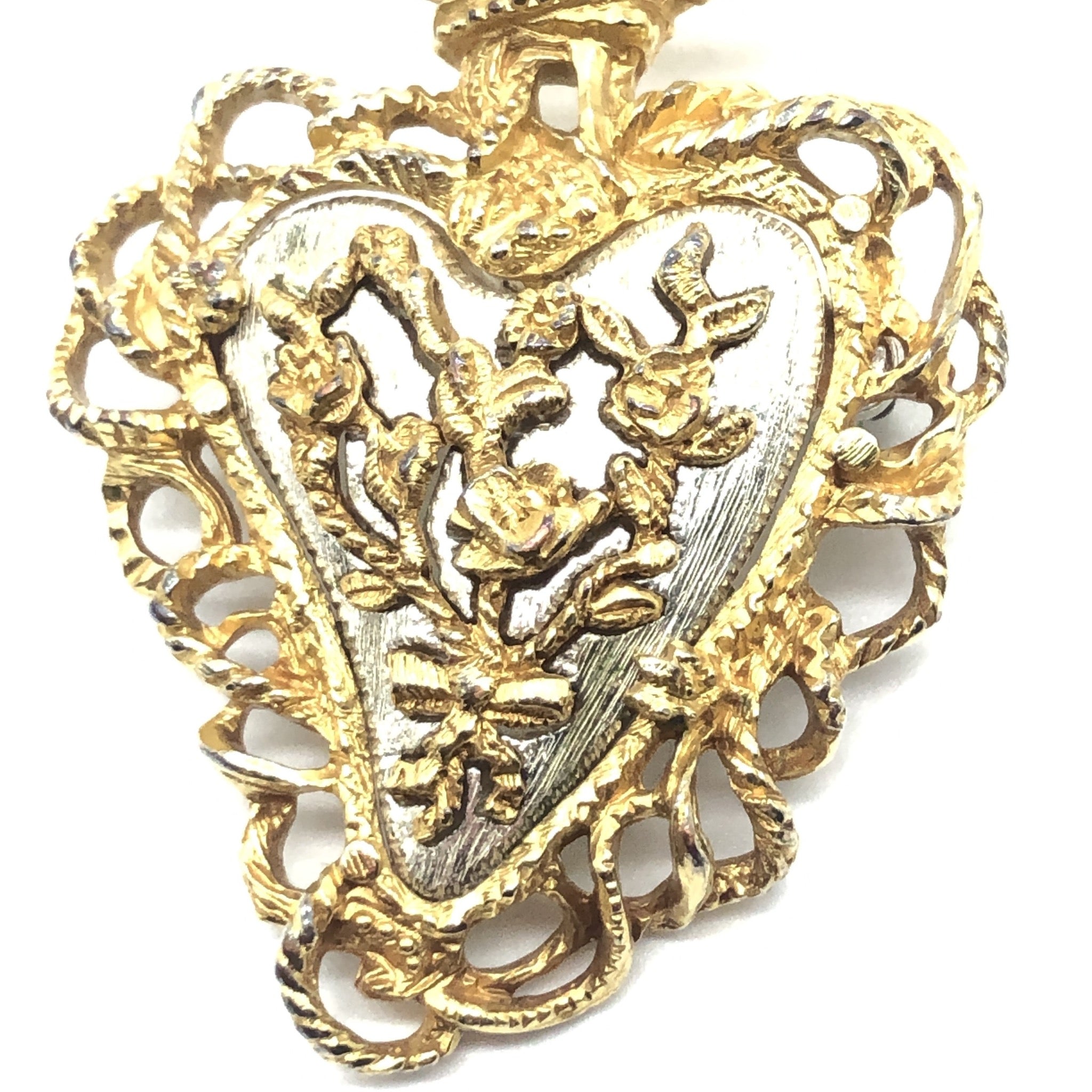 Christian Lacroix Christmas 1997 Flaming Heart Pin – Very Vintage