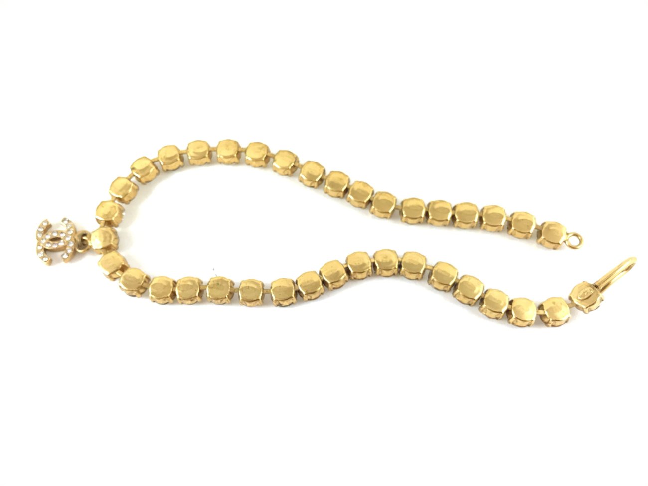 Sold at Auction: Chanel Crystal CC Emoji Necklace B