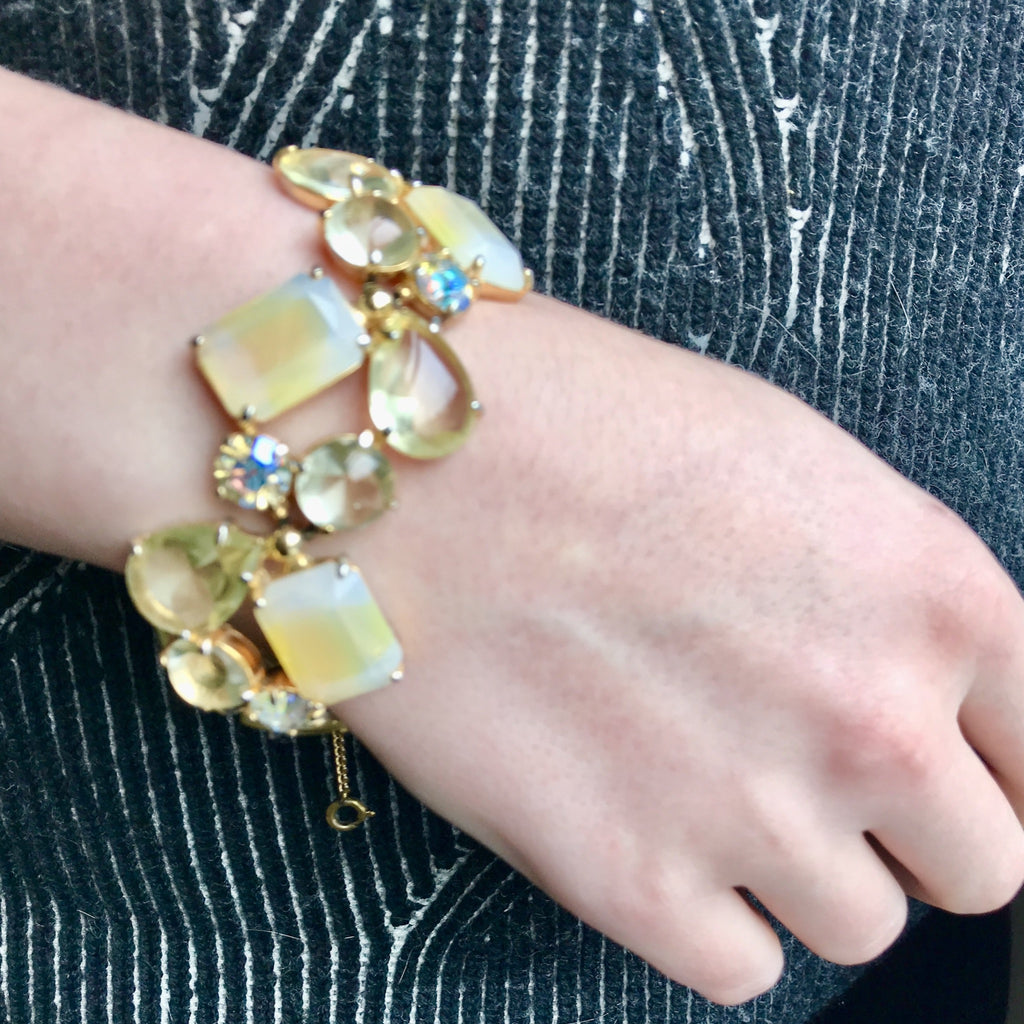 schiaparelli lemon crystal bracelet