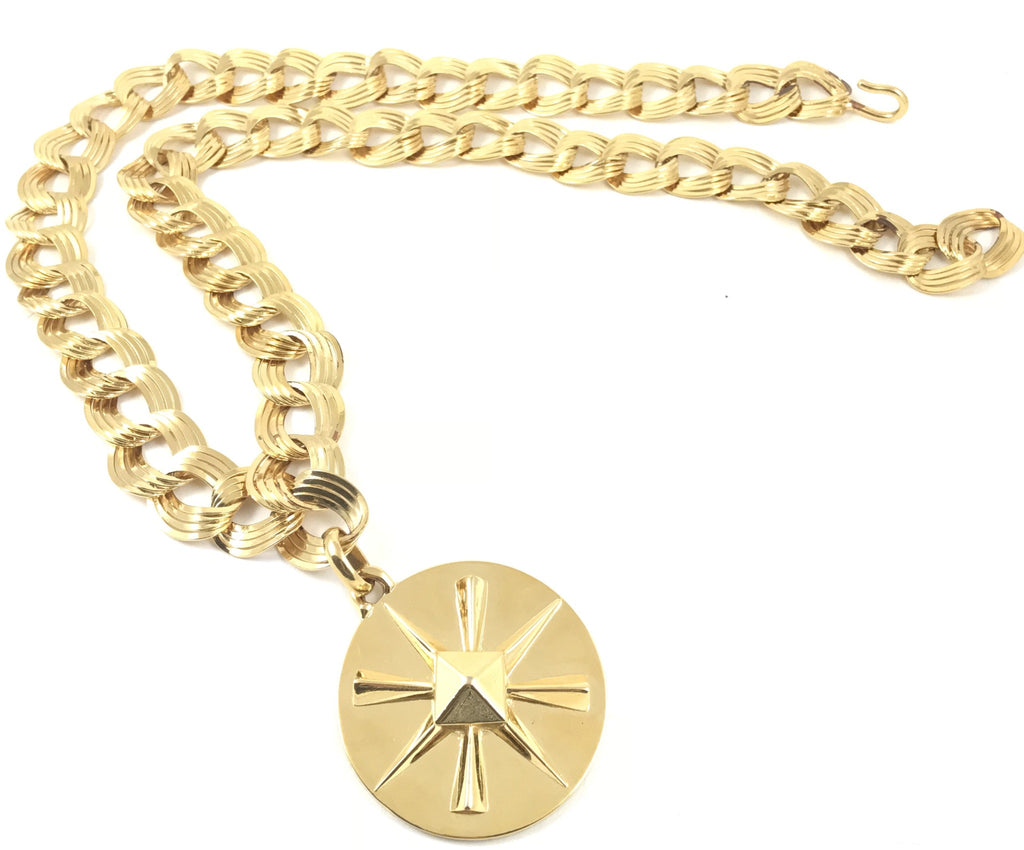 Chanel Bookpiece necklace with round pendant