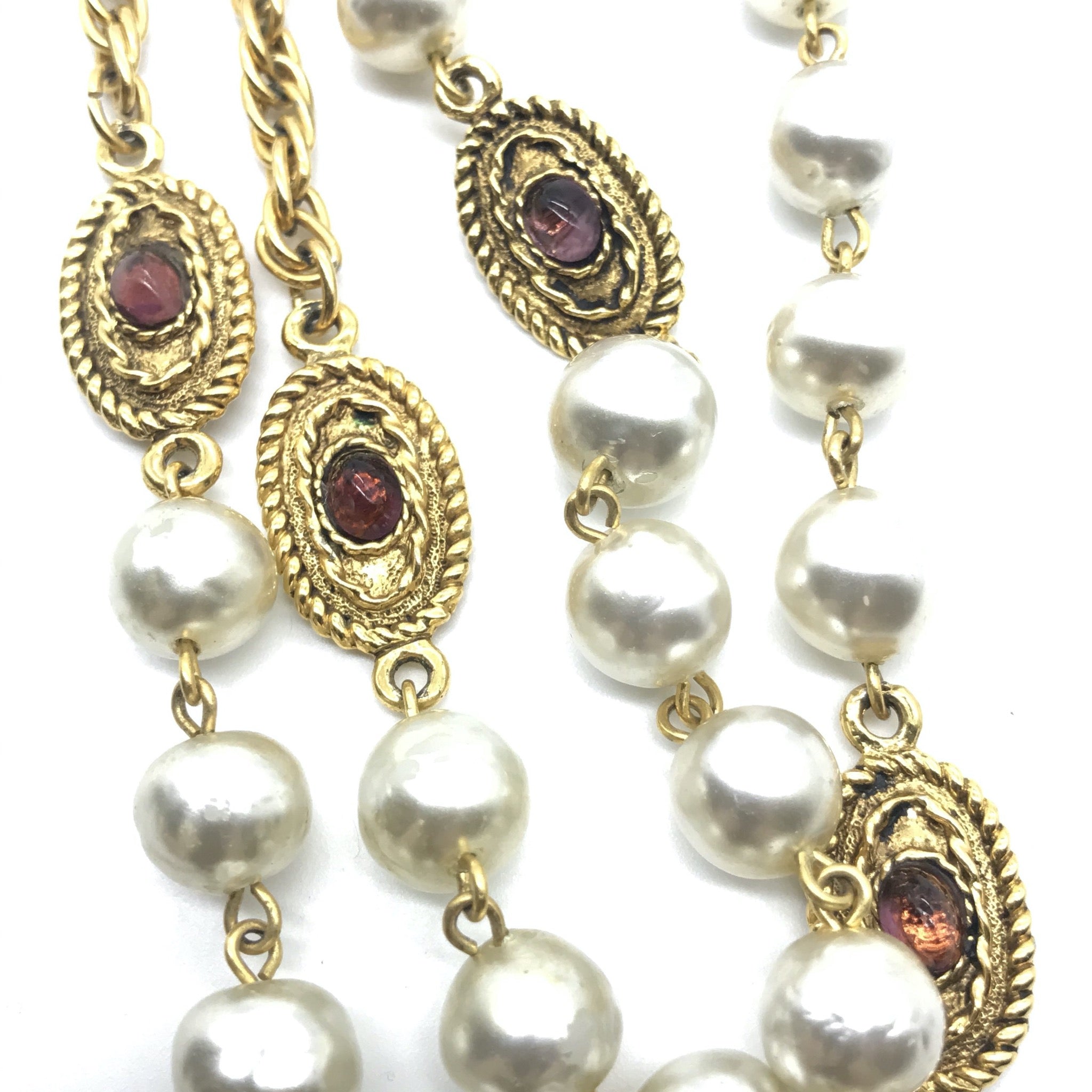 Chanel Gemstone Sautoir Necklace