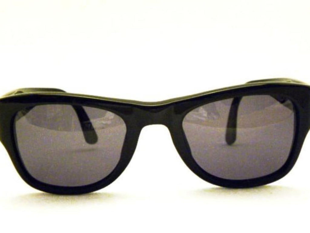 vintage chanel black wayfarer sunglasses
