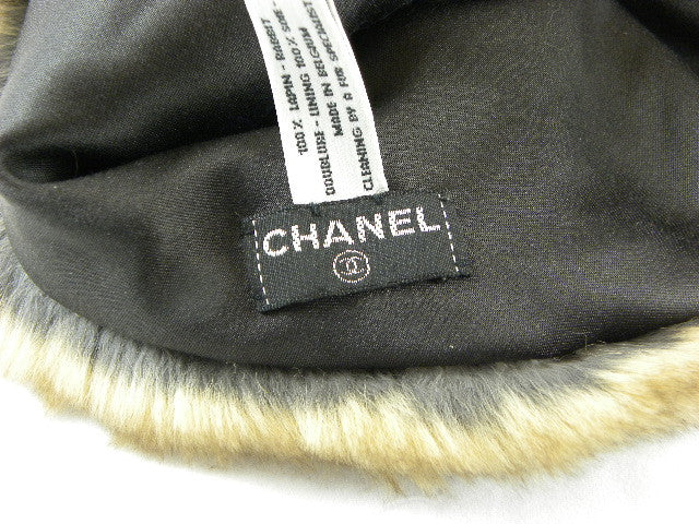 chanel scarf and hat set
