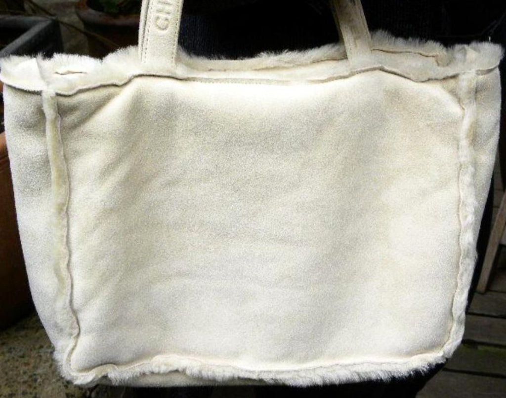 all white chanel bag