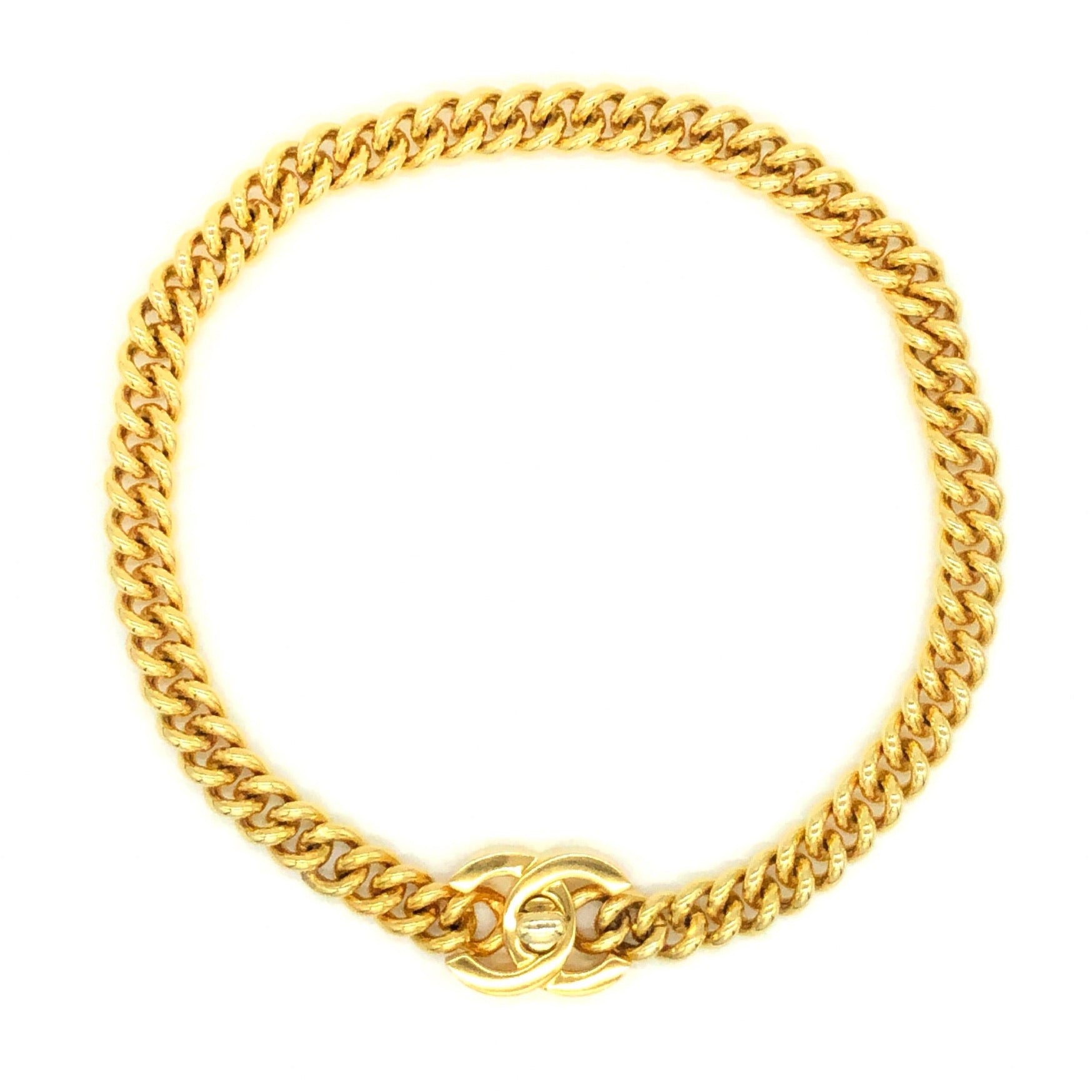 CHANEL Pre-Owned 1997 CC turn-lock Pendant Chain Necklace - Farfetch