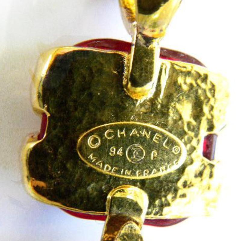Vintage Chanel Huge Gripoix Cross Necklace